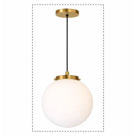 PRODUCTCore kit - Pendant lamp with glass globe with neck