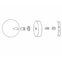 KIT LAYER - Wall light with glass globe and G9 bulb