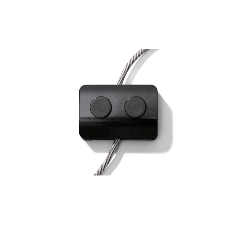 Double black foot switch for lamps | LightingDIY.com