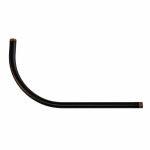 Black metal arm 200mm x 120mm M10/100