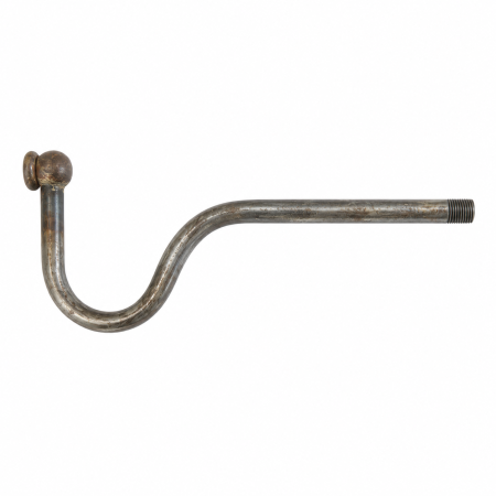 Iron arm with hook shape 210mm x 80mm M10/100