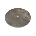 Ultra-thin base of Ø160mm x 6mm in height with a central hole