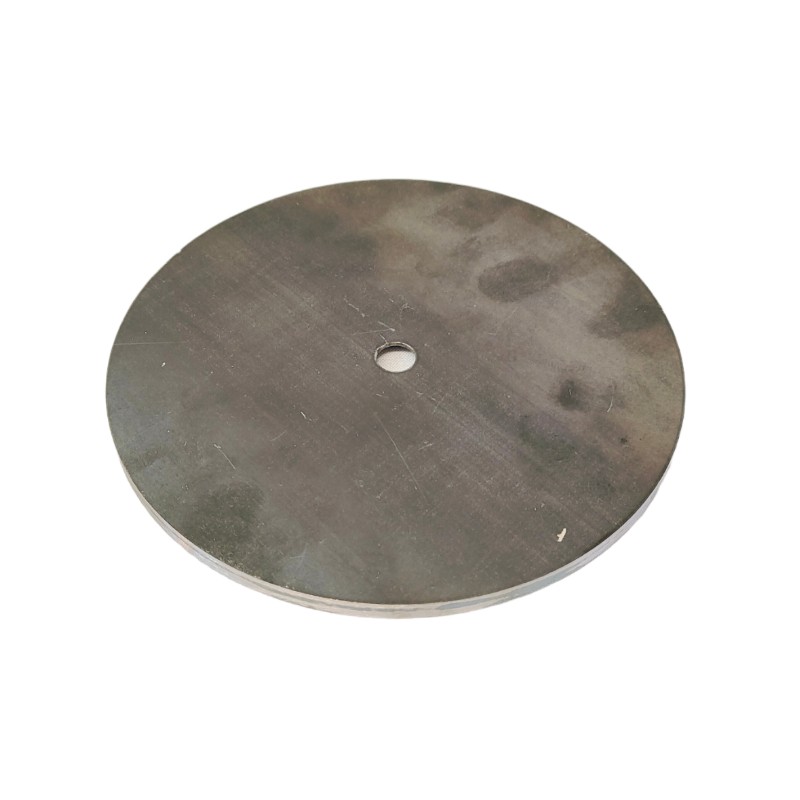 Ultra-thin base of Ø160mm x 6mm in height with a central hole