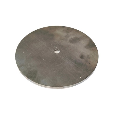 Ultra-thin base of Ø160mm x 6mm in height with a central hole