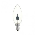 Flaming bulb candle effect E14 1W