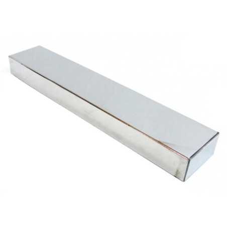 Bright chrome metal support 300mm long x 50mm wide