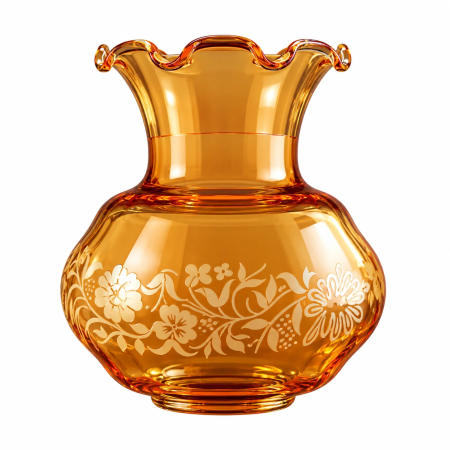 Amber Miss crystal tulip Ø120 × 140 mm for spring mounting