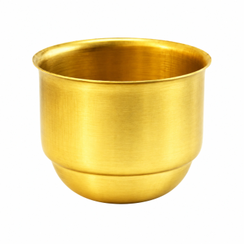 Short E27 brass lamp holder Ø45 × 35 mm