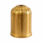 Ribbed bronze E27 lampshade holder Ø47.5 × 60.5 mm