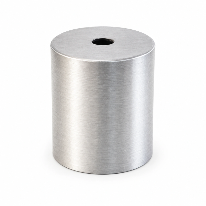Complete E27 aluminum lampshade Ø52 × 60 mm with four finishes