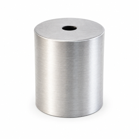 Complete E27 aluminum lampshade Ø52 × 60 mm with four finishes