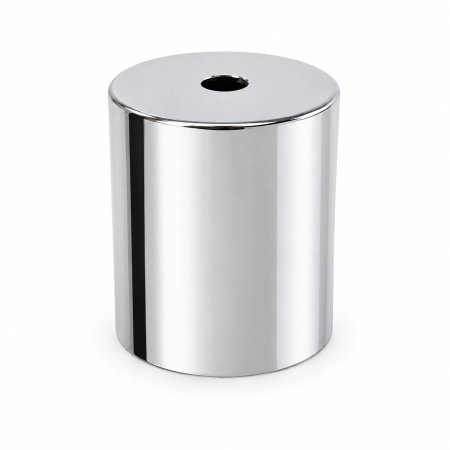 Complete E27 aluminum lampshade Ø52 × 60 mm with four finishes