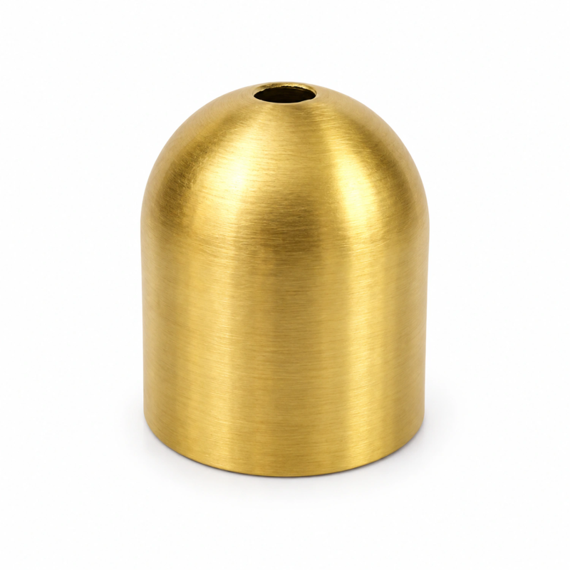 Special cylindrical E27 brass lampshade holder Ø52 × 60 mm