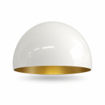 Half-sphere lampshade Ø160 × 82 mm with a golden interior