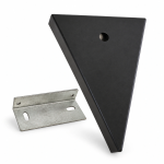 Triangular support for ceiling and wall 100 × 150 × 20 mm with rear support