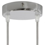 White metal support 120mm diameter and two outlets
