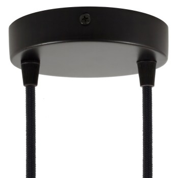 White metal support 120mm diameter and two outlets