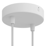 White metal support 120mm diameter and two outlets