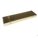 Brass-plated metal support, 300mm long x 80mm wide