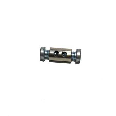 Double prisoner for use with steel cable for lamps