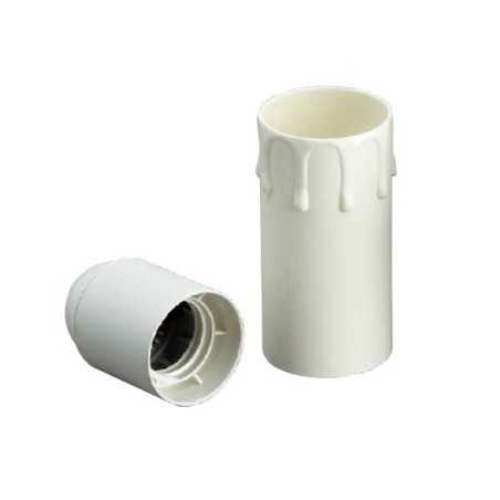 Restoration lampshade cover for E27 white socket 80mm