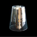Clear glass screen 230mm high x 210mm diameter