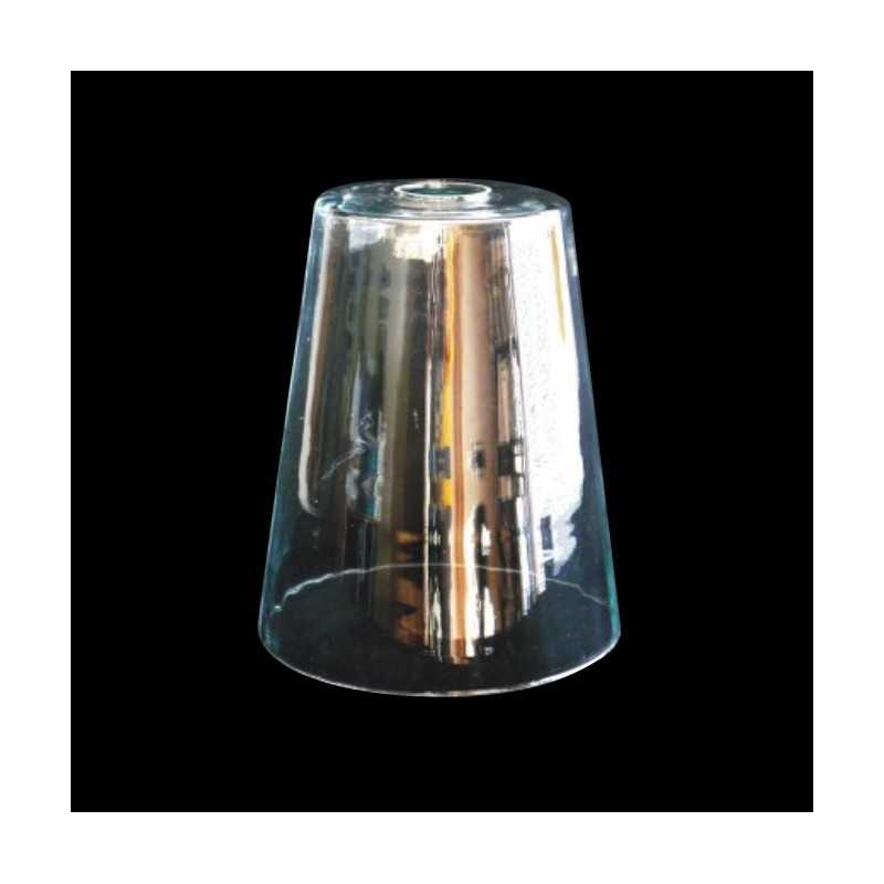 Clear glass screen 230mm high x 210mm diameter