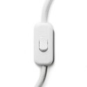 White colour on/off switch for lamps