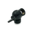 Black metal lamp finial 30mm tall 10/100