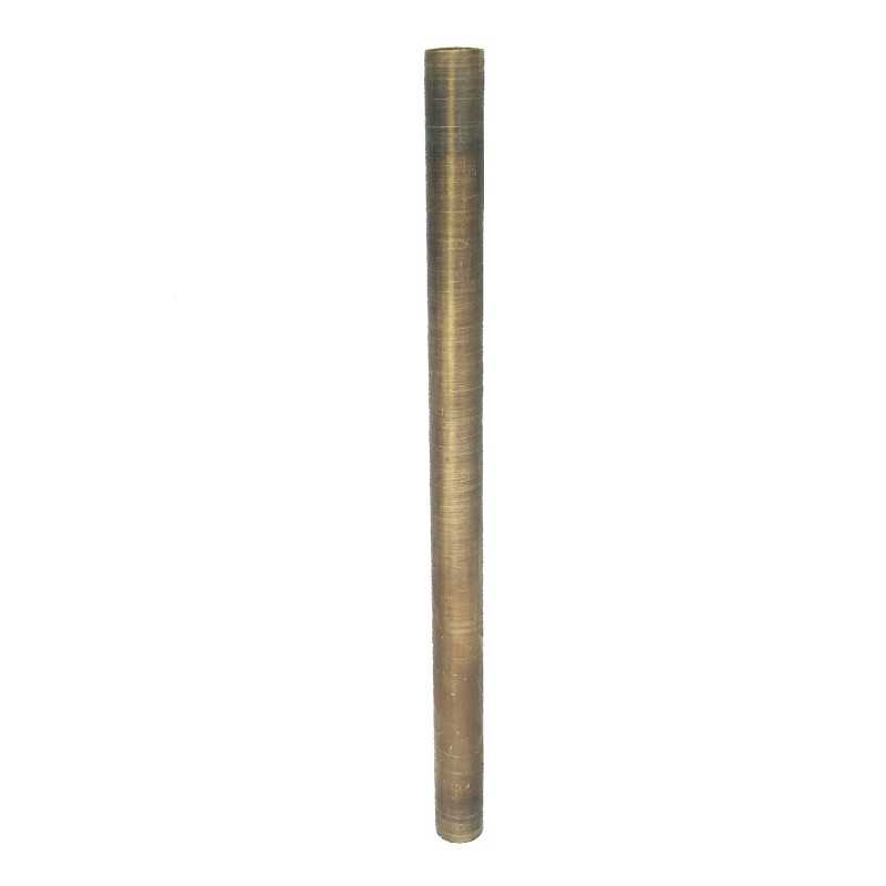 Old gold tube without thread, 12mm in diameter and 200mm long
