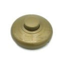 Foot-operated switch in gold color for lamps