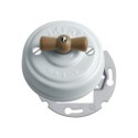 Porcelain mechanism for recessed installation and light wood loop