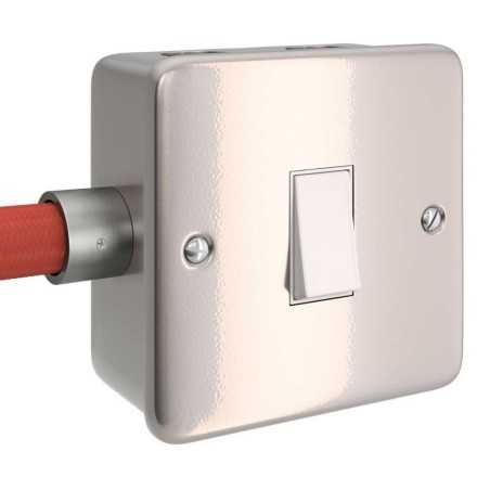 Single wall switch for decorative flexible tube