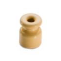 Large beige porcelain insulator for twisted cable