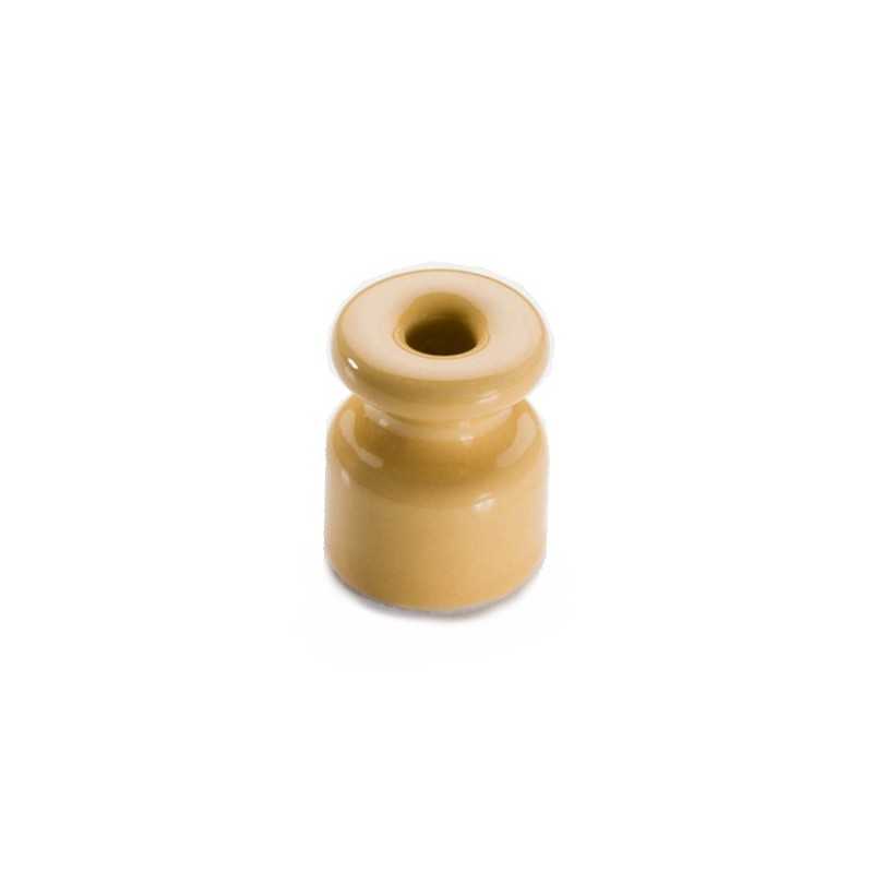 Large beige porcelain insulator for twisted cable