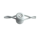 Large beige porcelain insulator for twisted cable