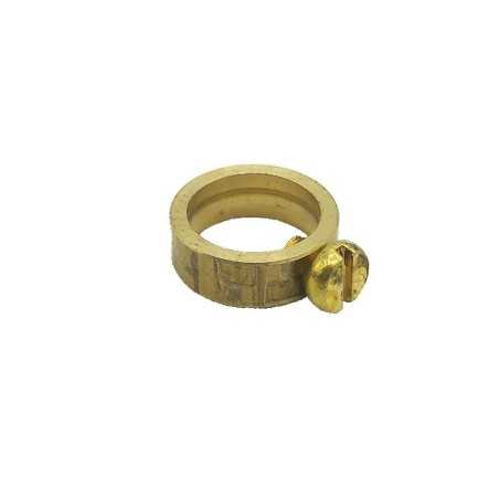 Brass-plated metal prisoner with screw for 10mm tube