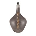 Smoked LED bulb with drop filament 5W E27 dimmable 2000K