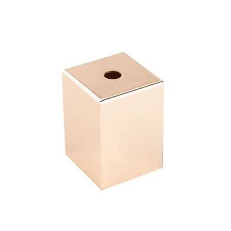 Square decorative metal lampshade E27 in copper color
