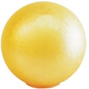 Amber mother-of-pearl crystal ball 140mm diameter, 55mm mouth