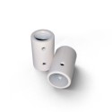 Pair of end caps for special flexible white tube