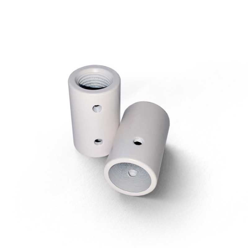 Pair of end caps for special flexible white tube