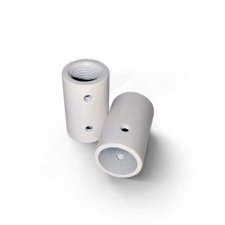Pair of end caps for special flexible white tube