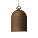 Ceramic screen for hanging lamps with rust effect.