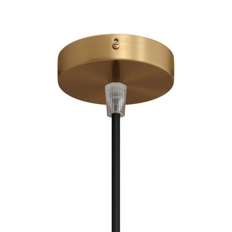 Satin metal ceiling support 83mm diameter