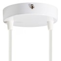 White metal support, 120mm in diameter and with two outlets