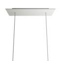 Metal support, white color, 675mm long x 225mm wide