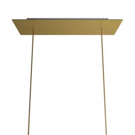 Brass-colored metal support, 675mm long x 225mm wide