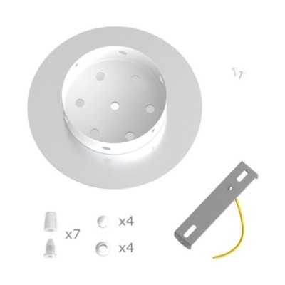 Metal support in mustard color, 200mm with 7 holes.