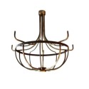 Raw iron frame for making a 5-light lamp